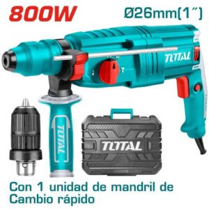 Marteau perforateur 800W 2 mandrins - TOTAL